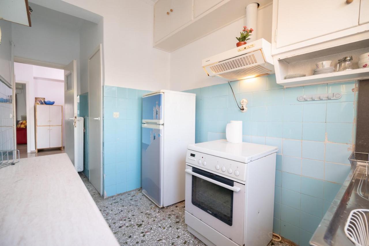 Dimotiko Theatro Metro St. 1 Bedroom 4 Pers. Flat พีเรียส ภายนอก รูปภาพ