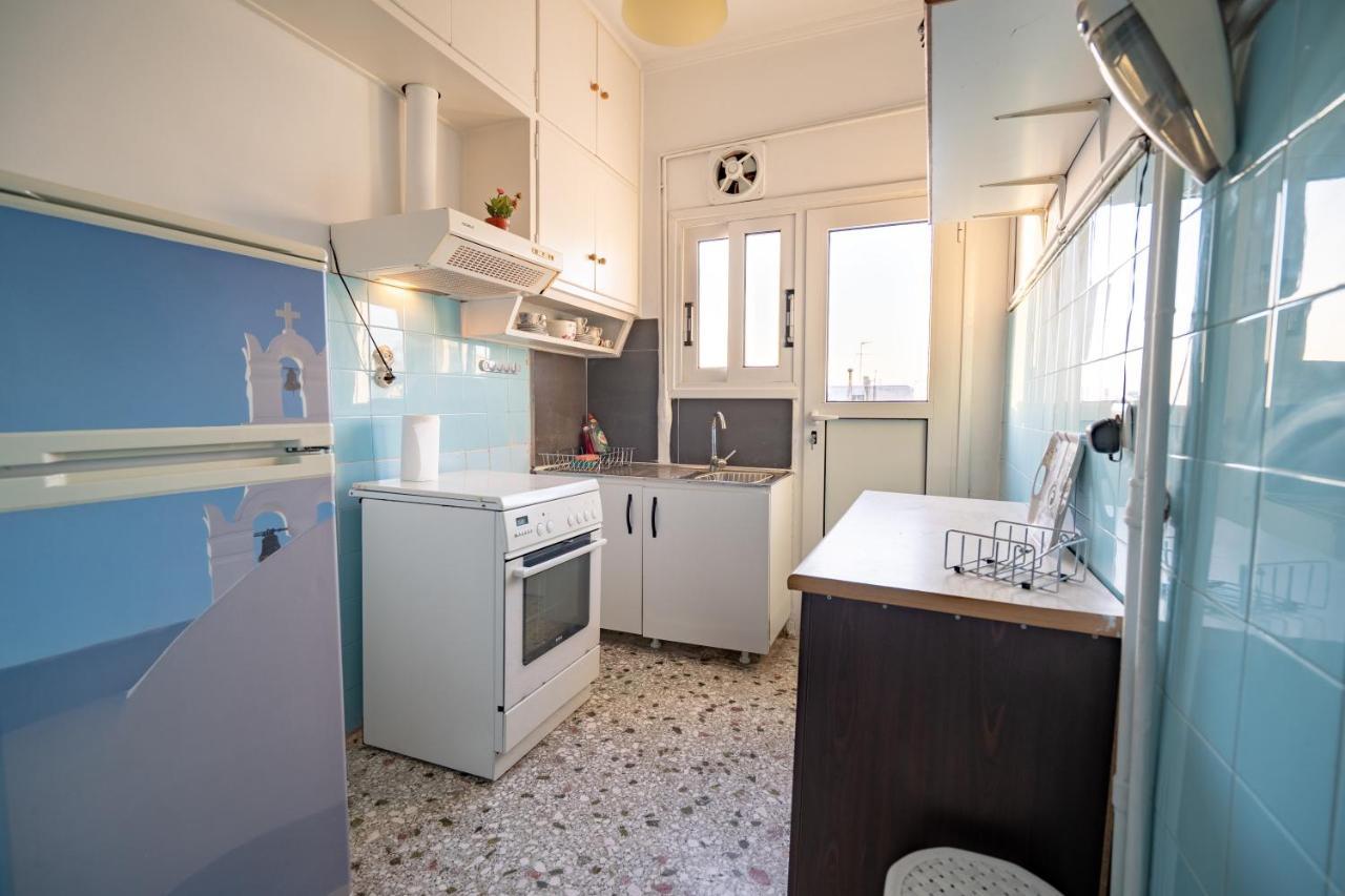 Dimotiko Theatro Metro St. 1 Bedroom 4 Pers. Flat พีเรียส ภายนอก รูปภาพ